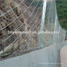 declive proteção rede rockfall barreira cerca fio corda net